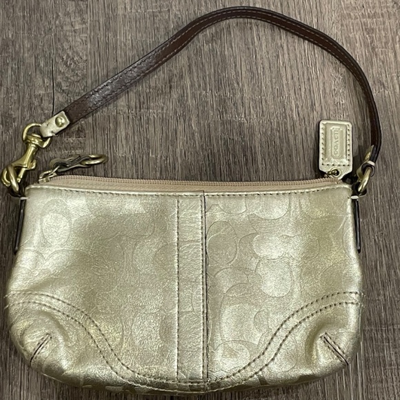 Gold Coach Wristlet - Picture 3 of 4